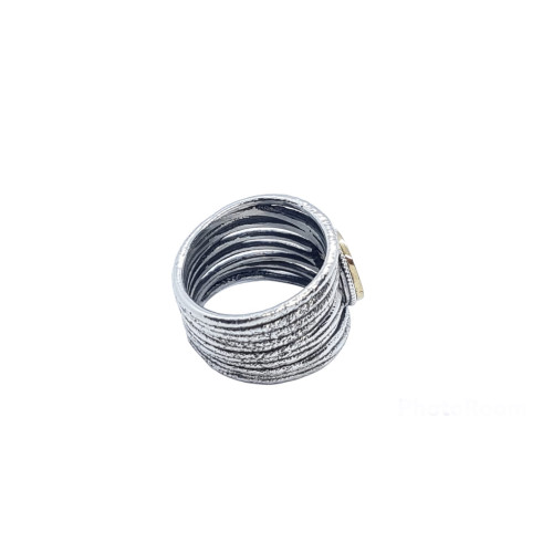 Anillo de plata con circonitas