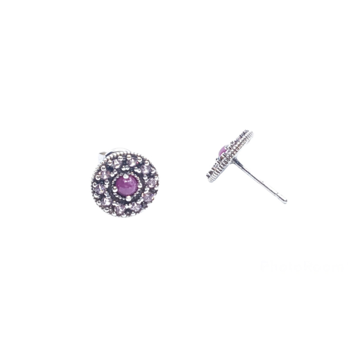 Pendientes de plata con circonitas