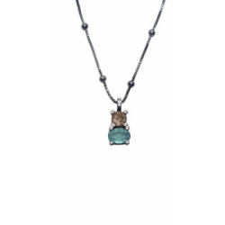 Collar de plata con circonitas
