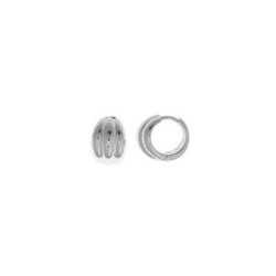 Pendientes de plata con forma de aro