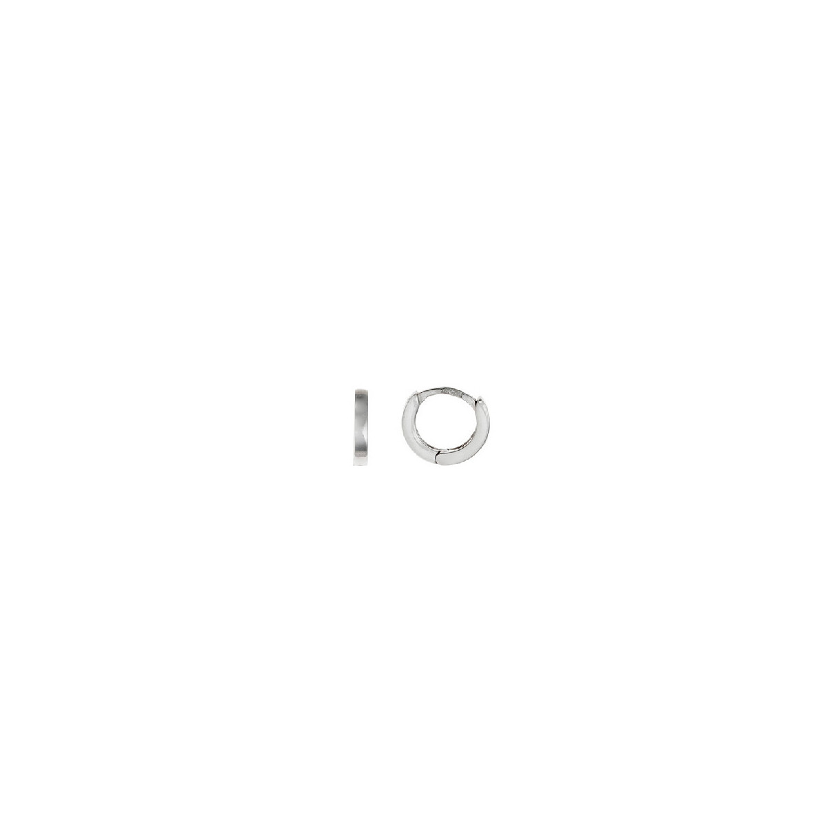 Pendientes de plata con forma de aros