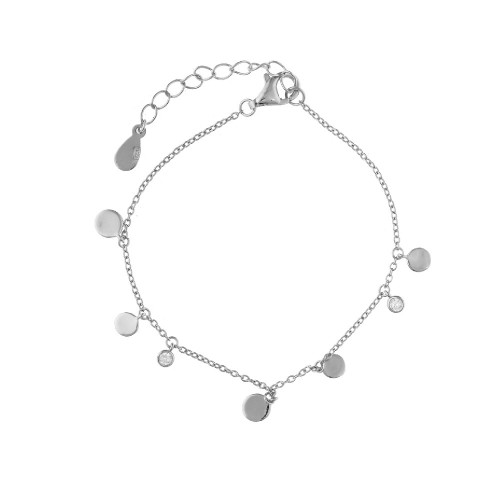 Pulsera de plata y circonitas