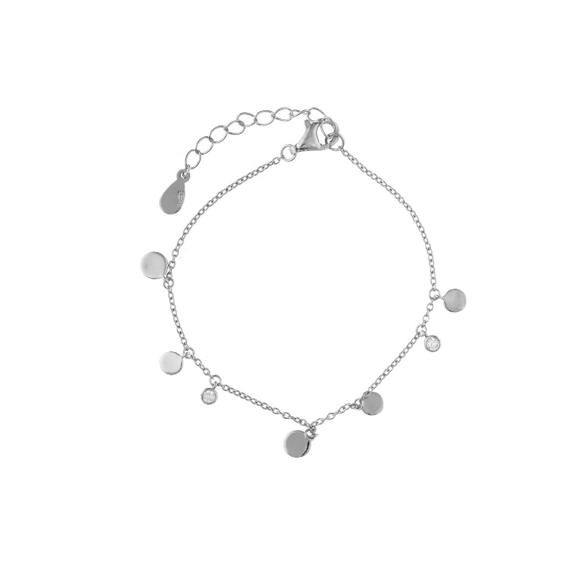 Pulsera de plata y circonitas