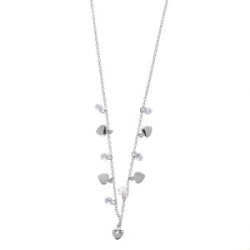 Collar de plata con circonitas blancas