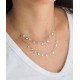 Collar de plata con circonitas blancas