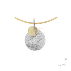 Colgante de plata y oro