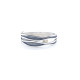Brazalete rígido de plata y oro