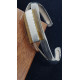 Brazalete rígido de plata con cuarzo de ojo de tigre