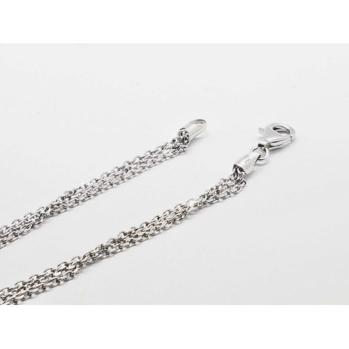 Gargantilla de plata y oro con diamantes negros