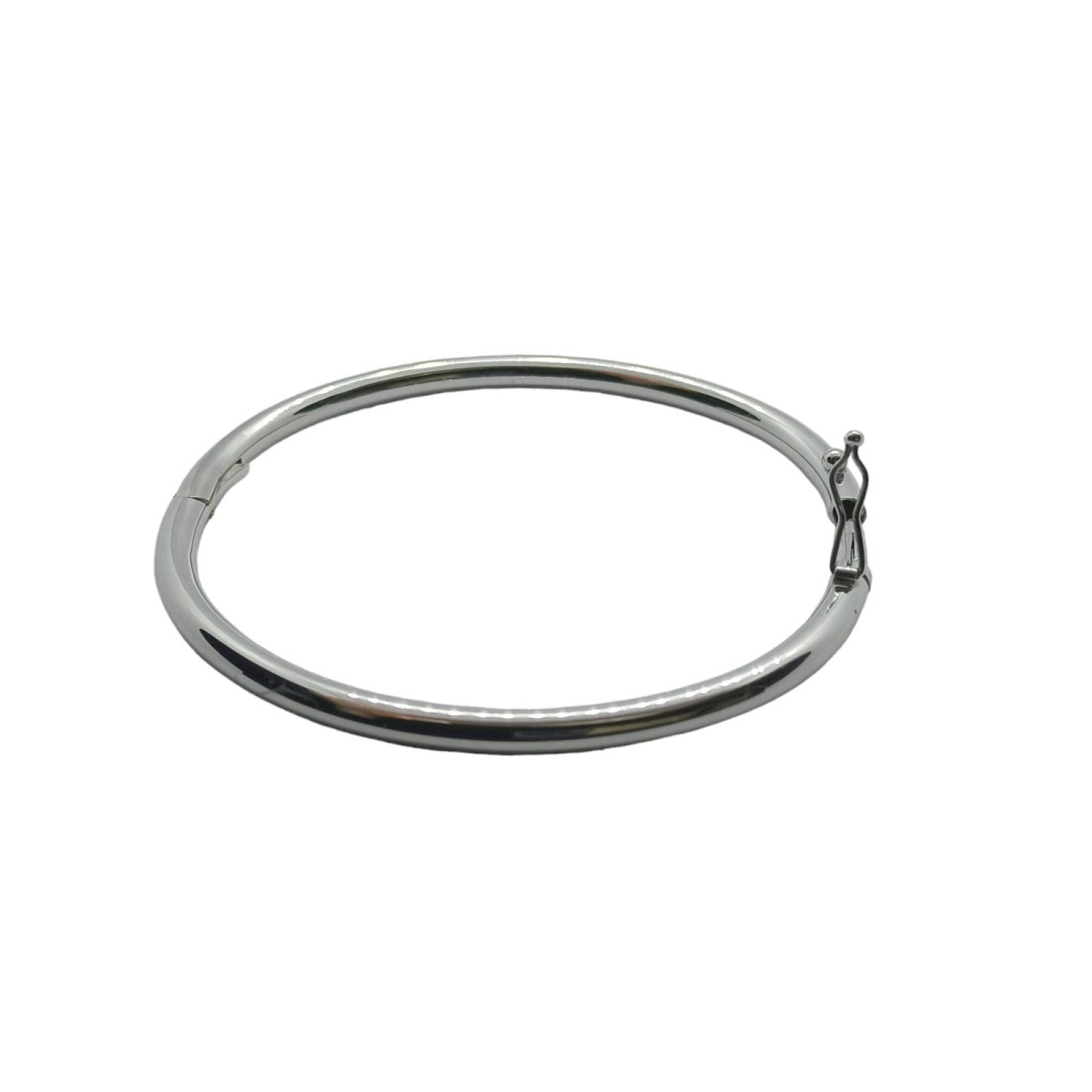 BRAZALETE RÍGIDO DE ORO BLANCO