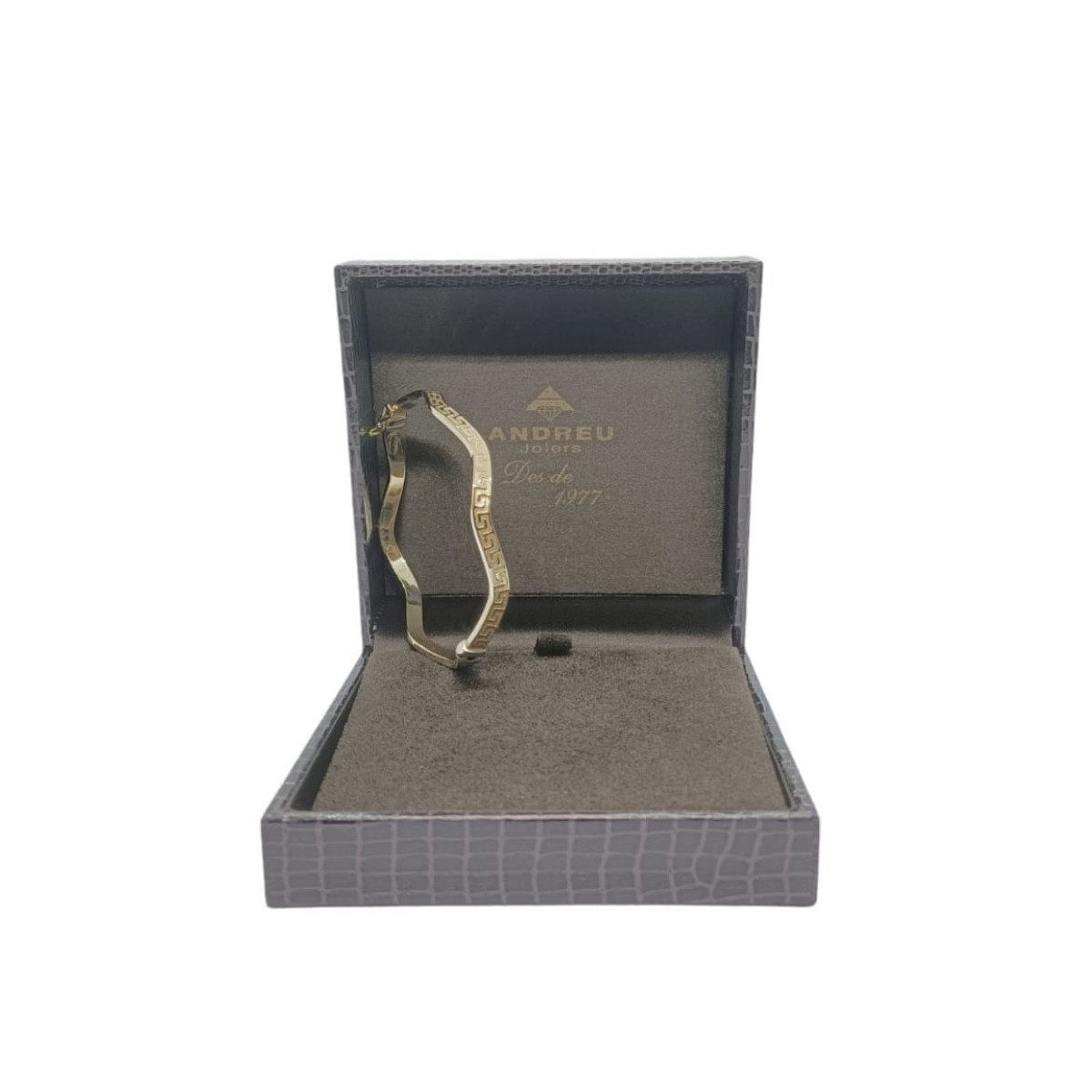 BRAZALETE RÍGIDO DE ORO AMARILLO
