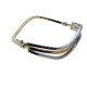 BRAZALETE RÍGIDO DE ORO BLANCO Y ORO AMARILLO