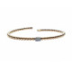 BRAZALETE RÍGIDO DE ORO ROSA CON DIAMANTES