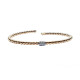 BRAZALETE RÍGIDO DE ORO ROSA CON DIAMANTES