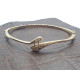 BRAZALETE RÍGIDO DE ORO AMARILLO CON DIAMANTES
