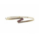 BRAZALETE RÍGIDO DE ORO AMARILLO CON DIAMANTES Y RUBÍES