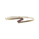 BRAZALETE RÍGIDO DE ORO AMARILLO CON DIAMANTES Y RUBÍES