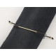 Pulsera estilo Rivière de macramé con una barra de oro y diamantes