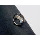 Anillo de plata y oro  con topacio azul