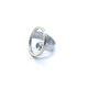 Anillo de plata y oro  con topacio azul