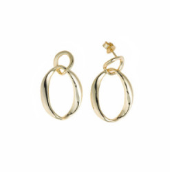 Pendientes de plata chapada