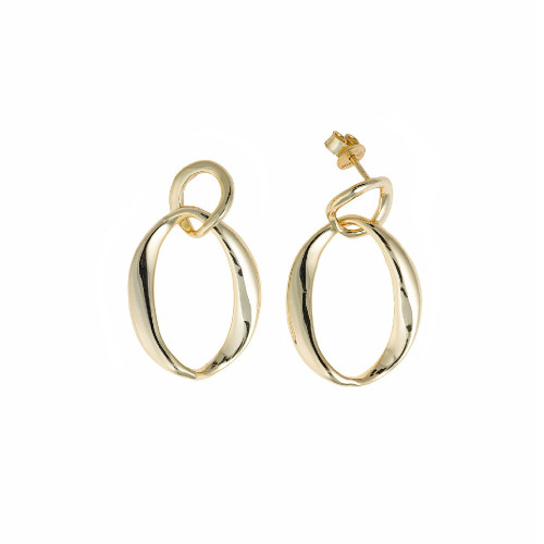 Pendientes de plata chapada