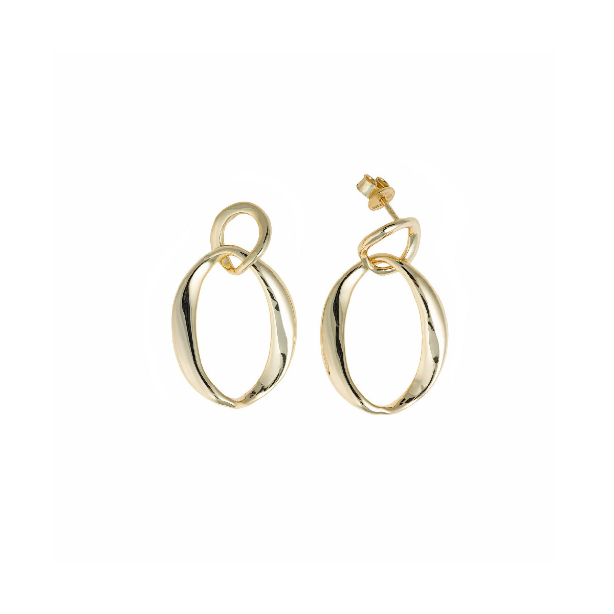 Pendientes de plata chapada