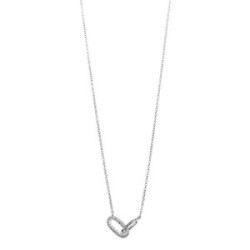 Collar de plata con circonitas blancas