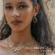 Collar de plata chapada, eslabones grandes