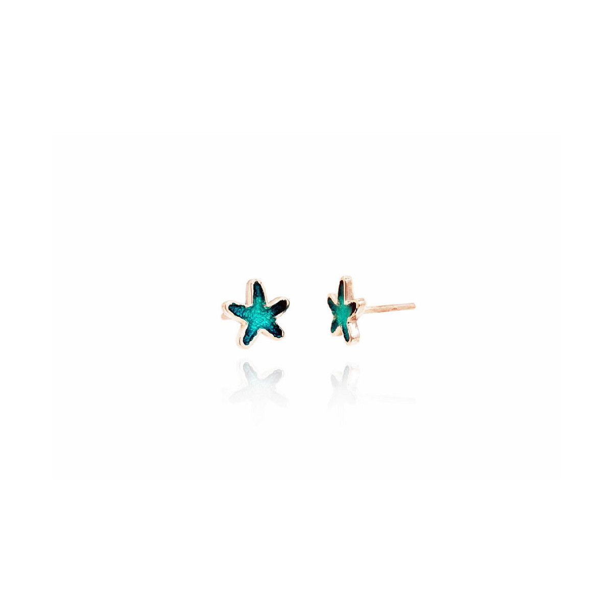 Pendientes de plata con esmalte