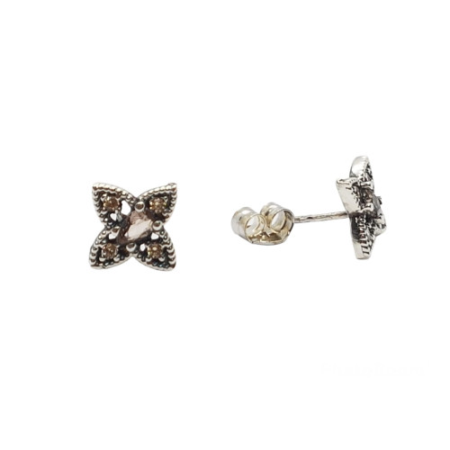 Pendientes de plata con circonitas