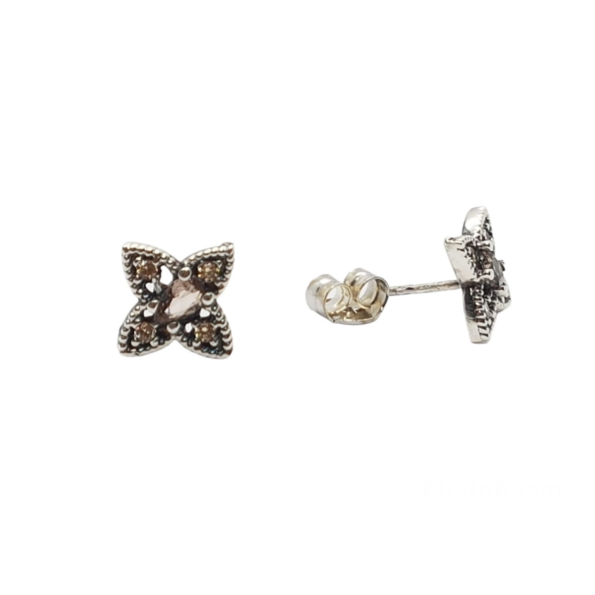 Pendientes de plata con circonitas