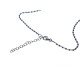 Collar de plata con forma de cruz y circonitas