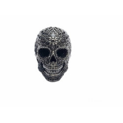 Anillo de plata con forma de calavera