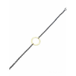 Pulsera de plata y oro