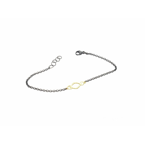 Pulsera de plata y oro Pulsera de plata y oro