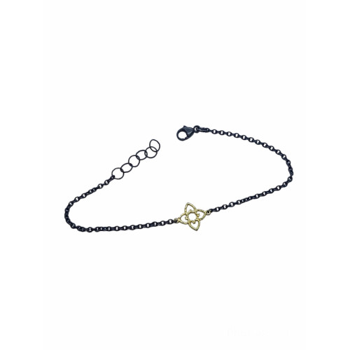 Pulsera de plata y oro