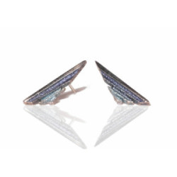 Pendientes de plata con esmalte