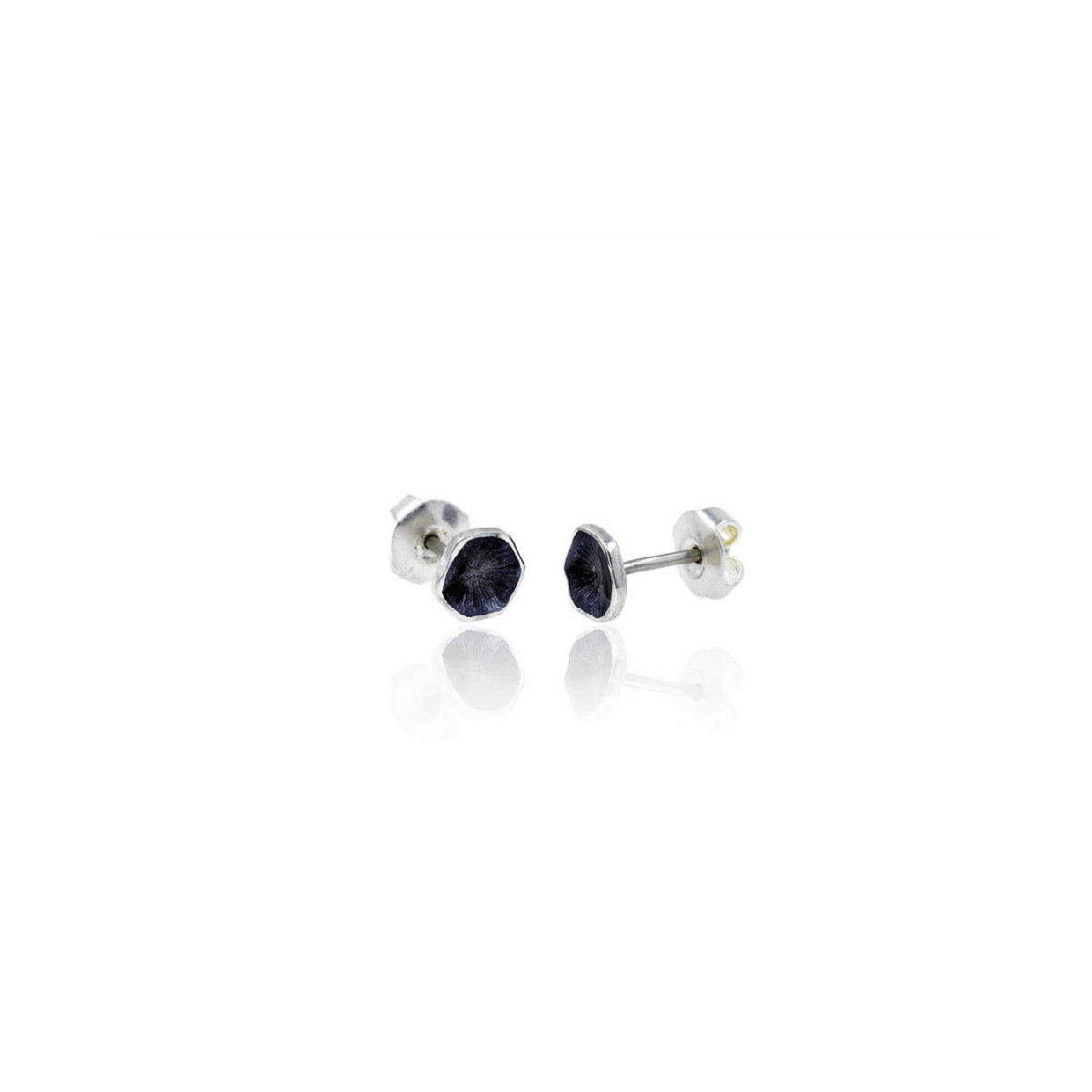 Pendientes de plata con esmalte