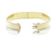 BRAZALETE RÍGIDO DE ORO BLANCO Y ORO AMARILLO