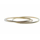 BRAZALETE RÍGIDO DE ORO AMARILLO, BLANCO Y ROSA