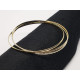 BRAZALETE RÍGIDO DE ORO AMARILLO, BLANCO Y ROSA