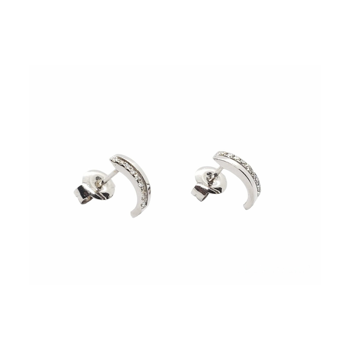 Pendientes de oro blanco y diamantes