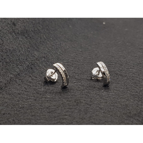 Pendientes de oro blanco y diamantes