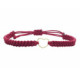 Pulsera de macramé con un corazón de oro
