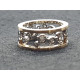 ANILLO DE ORO rosa y oro blanco con diamantes