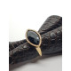 ANILLO DE ORO ROSA  con DIAMANTES y ónix