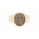 Anillo de oro amarillo con diamantes
