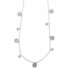 Collar de plata con circonitas blancas