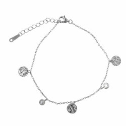 Pulsera de plata y circonitas